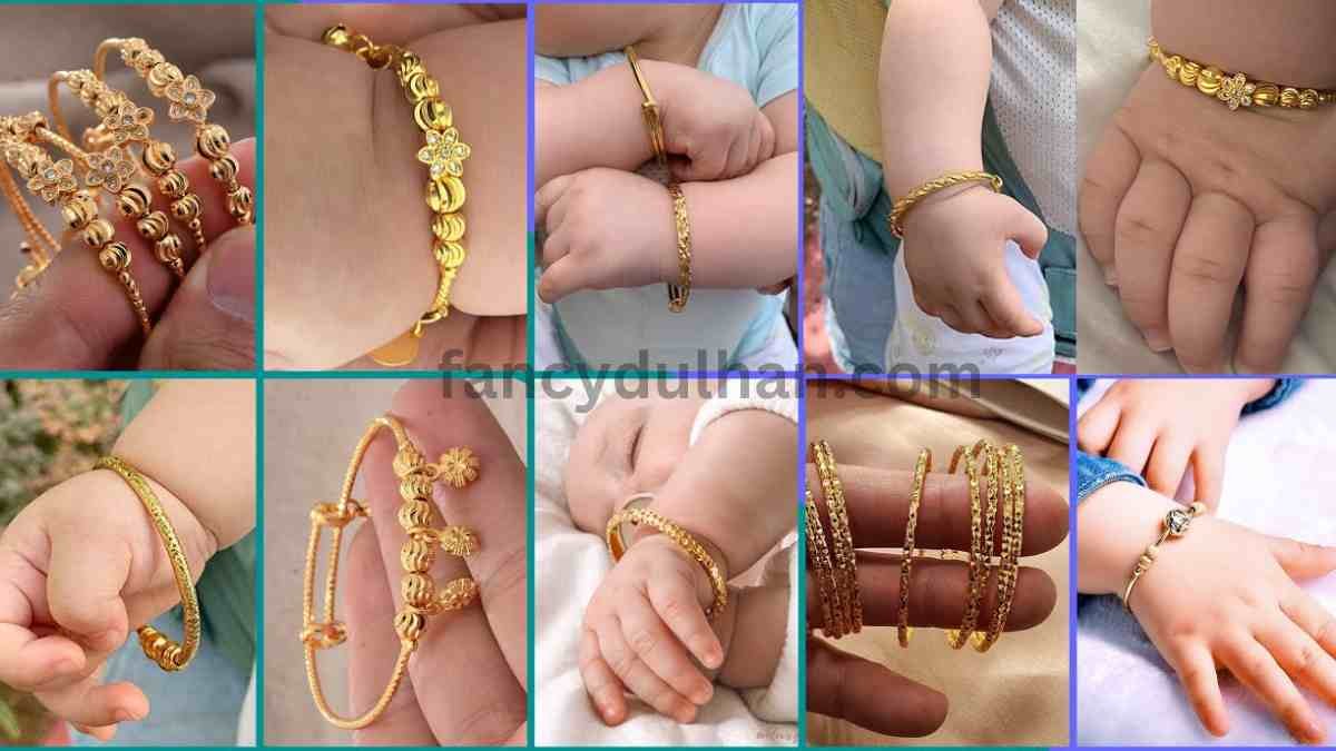 Gold Baby Bangles with price