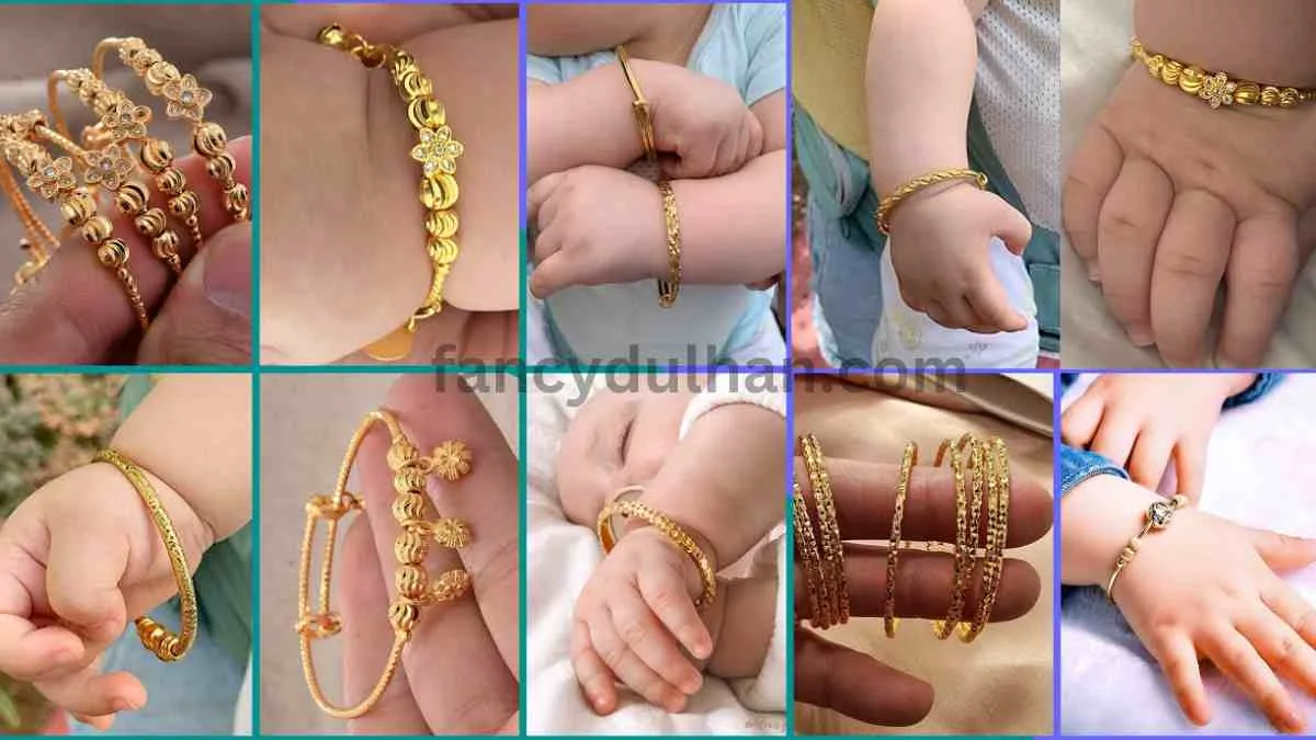 Gold Baby Bangles with price
