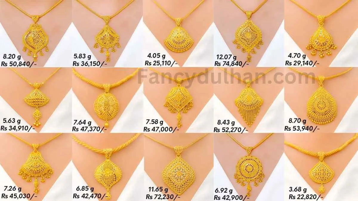 Gold Locket Chain Design