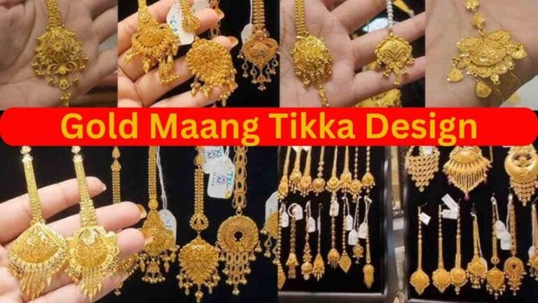 Gold Maang Tikka Design