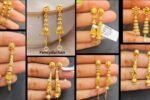 Gold Needle Thread Earring