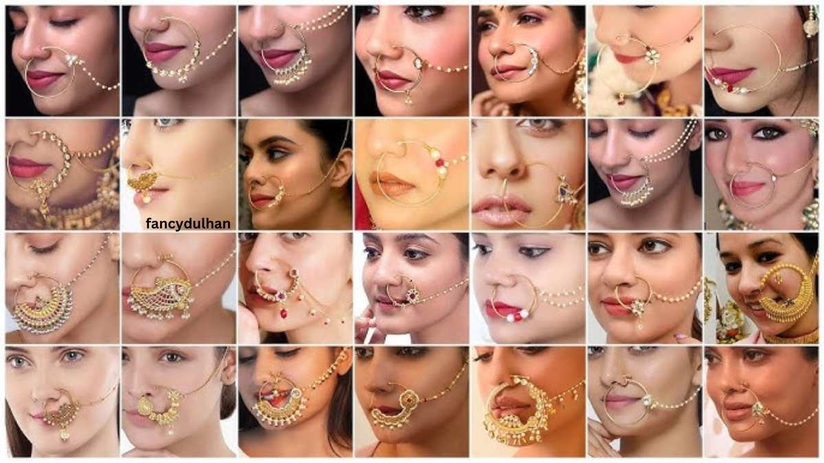 Gold Nath Design for women