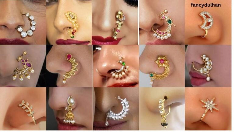 Gold Nose Pin Design for women