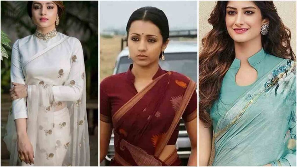 Collar neck blouse design