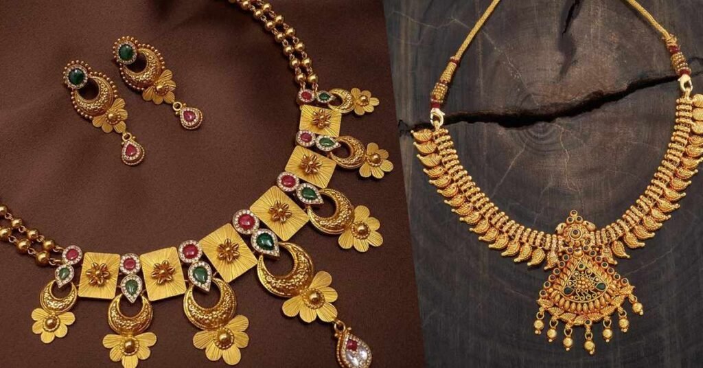Gold Plated Necklace Designs