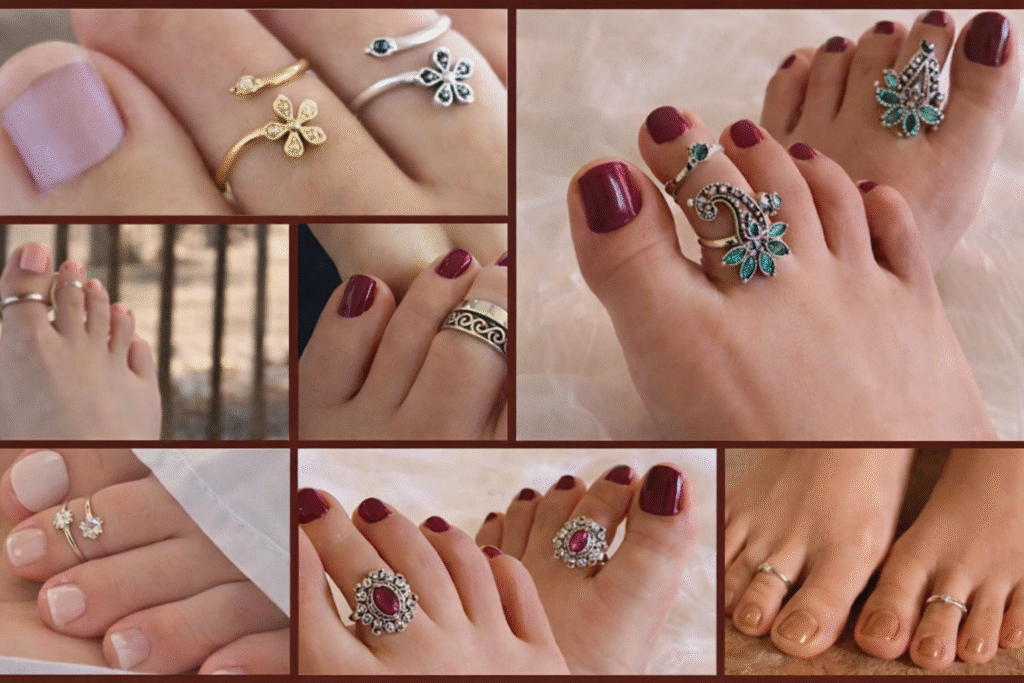 toe ring bichiya designs for women